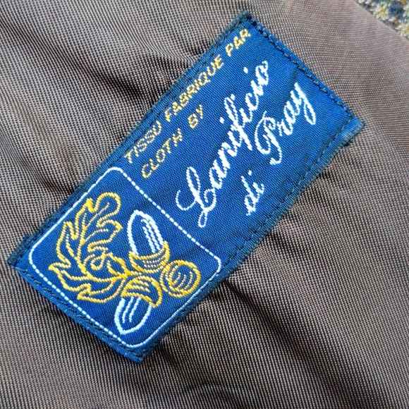 Vito Rufalo Men's Luxury Houndstooth Blazer w/Fabric by Lanificio Di Pray - Picture 8 of 17